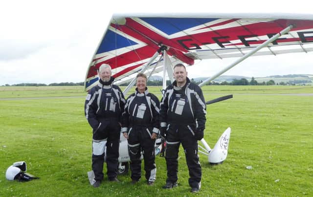 Injured war veterans are taking to the skies as microlight pilots after training from a Scottish charity.
