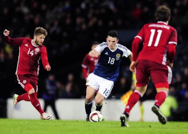 John McGinn has been called up to the Scotland squad after featuring in recent friendlies. Picture: Michael Gillen