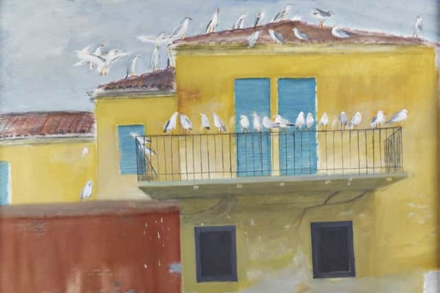 Seagulls, Fishmarket, Venice by Elizabeth Blackadder, 2002. Picture: Contributed