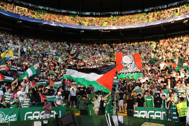 Celtic fans have been warned not to repeat the Parkhead flag display in Beersheba. Picture: John Devlin