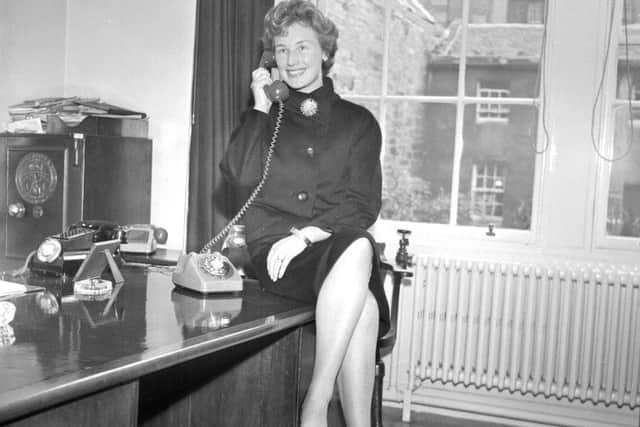The speaking clock was also voiced by Mrs M Fiddler. Picture: TSPL