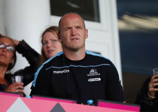 Gregor Townsend will leave Glasgow at the end of the season to become Scotland coach.  Picture: Joel Ford/Getty Images