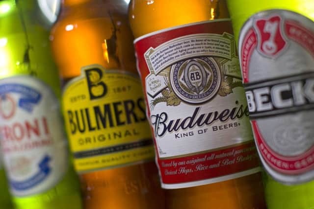 Budweiser brewer AB InBev is bidding to take over Bulmers cider maker SABMiller. Picture: Justin Tallis/AFP/Getty Images