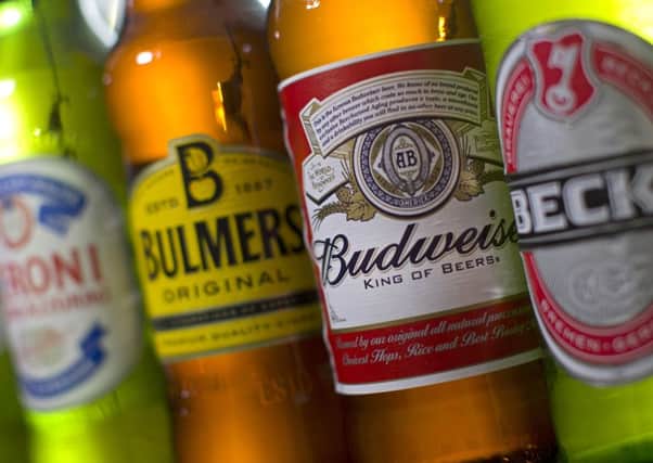 Budweiser brewer AB InBev is bidding to take over Bulmers cider maker SABMiller. Picture: Justin Tallis/AFP/Getty Images