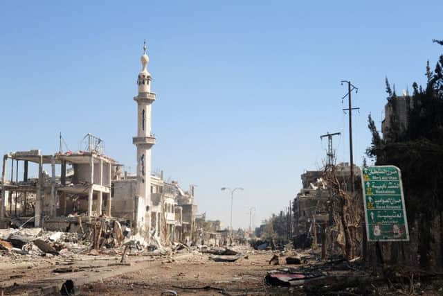 Dakhaniyeh neighberhood, southeast of the capital Damascus Picture:  AFP