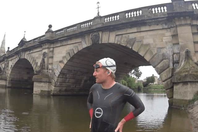 Ross O'Sullivan swam the length of the River Severn in 18 days in April. Picture: Contributed