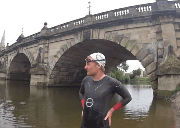 Ross O'Sullivan swam the length of the River Severn in 18 days in April. Picture: Contributed