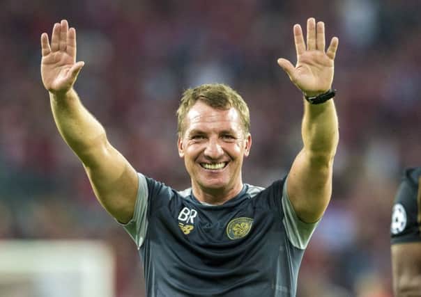 Celtic manager Brendan Rodgers is eyeing qualification from the Champions League group stage. Picture: Craig Williamson/SNS