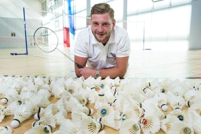 Scotland stand-off Finn Russell was yesterday named as an ambassador for the TOTAL BWF Badminton World Championships which takes place in Glasgow next year. Picture: SNS