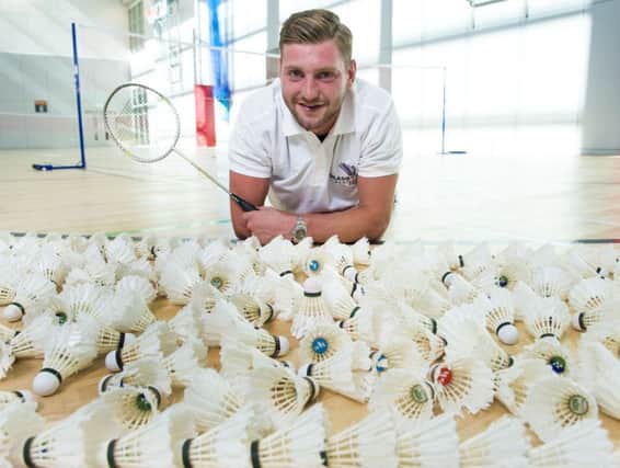 Scotland stand-off Finn Russell was yesterday named as an ambassador for the TOTAL BWF Badminton World Championships which takes place in Glasgow next year. Picture: SNS