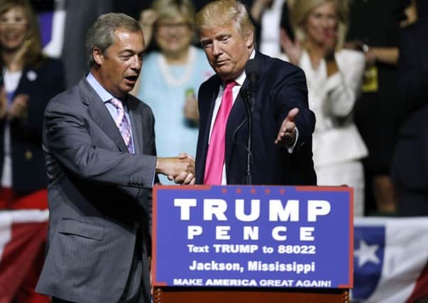 Nigel Farage with Donald Trump. Pictutre: Getty