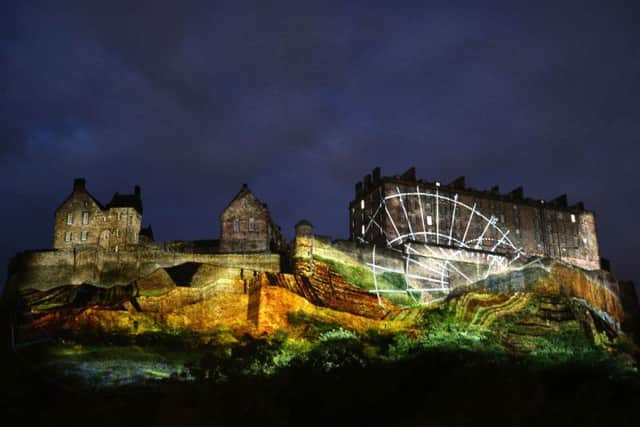 59 Production's Standard Life Opening Event: Deep Time at Edinburgh Castle. Picture: PA