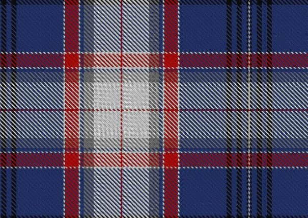 The new tartan designed to commemorate the convoys. Picture: Contributed