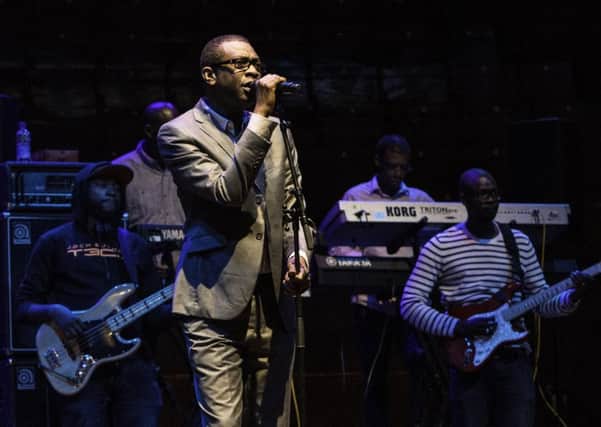 Senegalese singer and musician Youssou N'Dour makes a rare UK performance