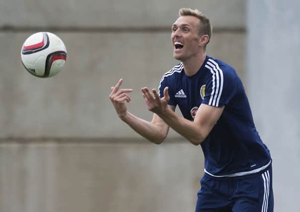 Darren Fletcher has put his illness behind him and is raring to go at the heart of the Scotland team.
Picture: SNS Group/Craig Williamson