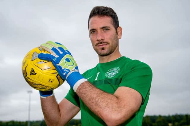 Ofir Marciano is desperate to make his debut for Hibs. Picture: SNS.