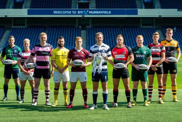 The Premier League captains line up ahead of the new season. Picture: SNS/SRU.