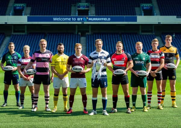 The Premier League captains line up ahead of the new season. Picture: SNS/SRU.