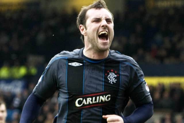 The tweet referenced Kris Boyd, who has played for both clubs. Picture: SNS