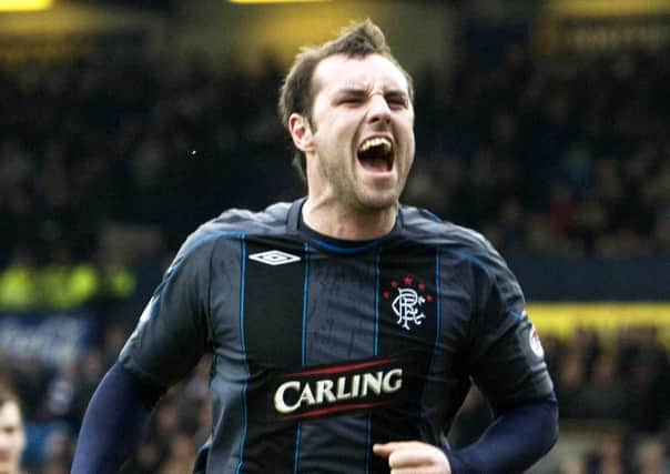 The tweet referenced Kris Boyd, who has played for both clubs. Picture: SNS