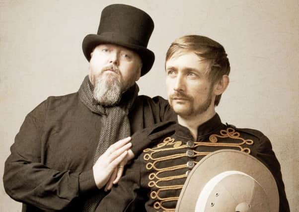 Thomas Walsh (right) of Pugwash with recent musical partner Neil Hannon in The Duckworth Lewis Method. Picture: PA