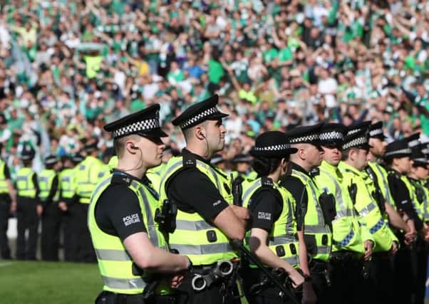 Police believe that a crushing situation would have been inevitable had they intervened at the cup final between Hibs and Rangers. Picture: Getty