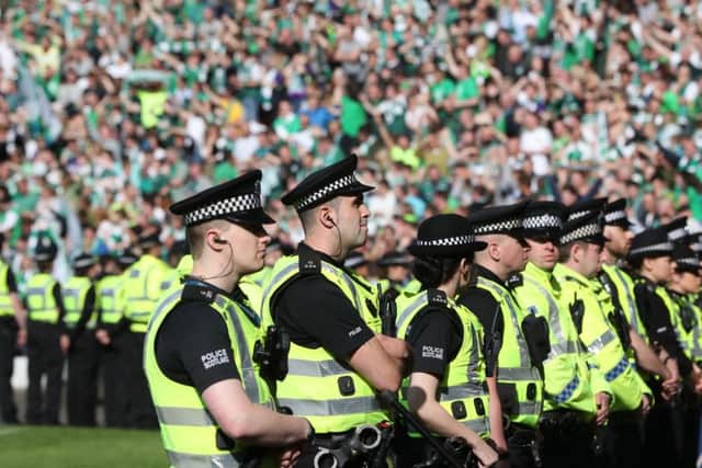 Police believe that a crushing situation would have been inevitable had they intervened at the cup final between Hibs and Rangers. Picture: Getty