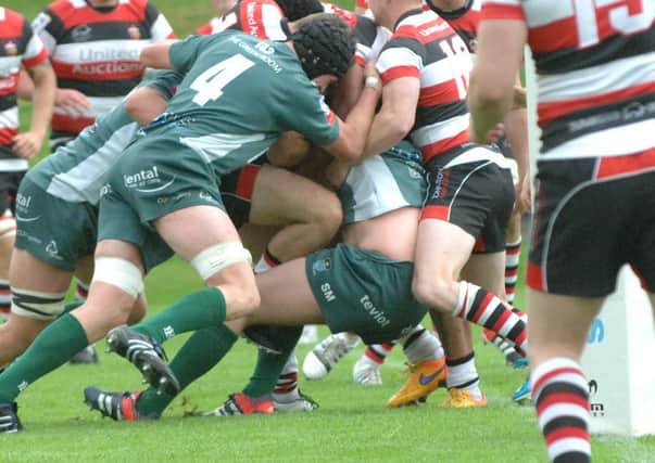 Stirling had to come from behind against Hawick before running out deserved winners.