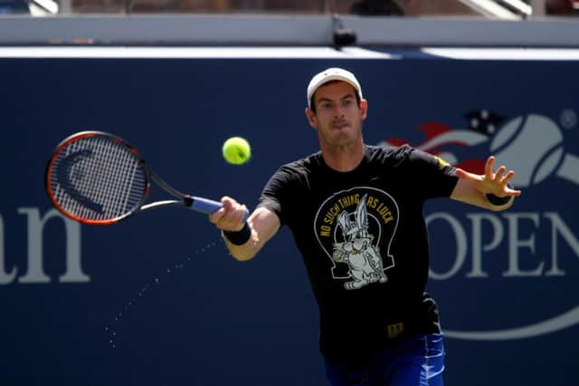 Andy Murray practises in New York. The Scot has had a golden summer, while Novak Djokovic has had personal issues. Picture: Alamy Live News