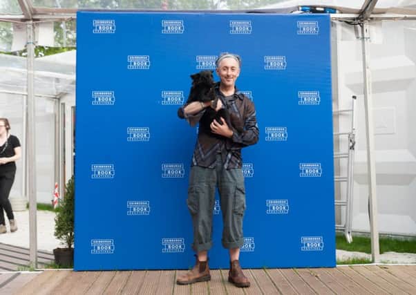 Alan Cumming and his dog Lala take to the Charlotte Square stage. Picture: Getty