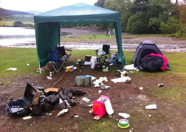 Wild camping mess is ruining popular walks