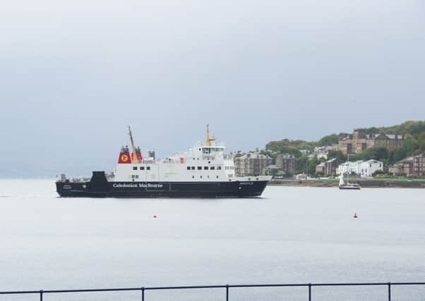 The CalMac ferry to Rothesay. Picture: John Devlin