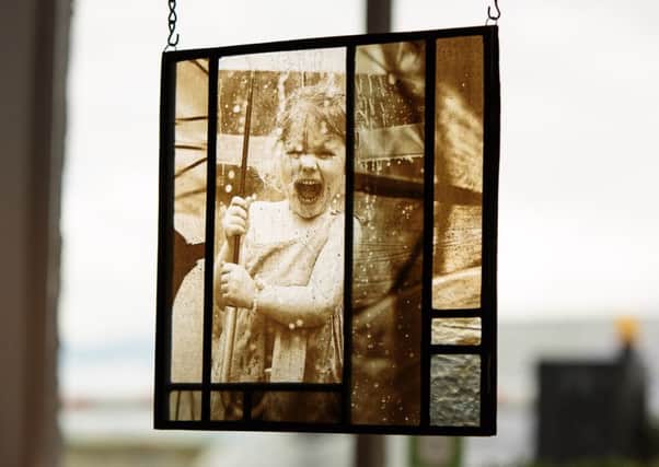 A photograph by Keny Drew printed on glass on display at Rusacks Hotel. Picture: Alan S. Morrison