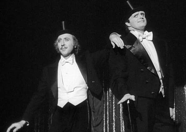 Gene Wilder, as Frederick, and Peter Boyle as The Monster perform Puttin on the Ritz in Young Frankenstein, just one of the classic films that were lit up by Wilder's genius. Picture: Contributed