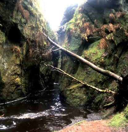 As you enter the glen, the green-topped rock can be seen. Picture: geographic.co.uk