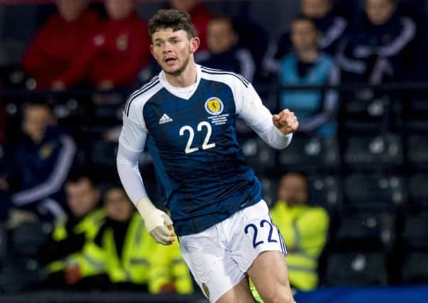 Oliver Burke has made two friendly appearances for Scotland and could still be poached by England. Picture: SNS.