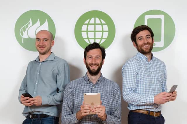 From left: Waracle technical director Mike Wharton, business development director David Romilly and ScottishPower head of digital Craig Paterson. Picture: Contributed
