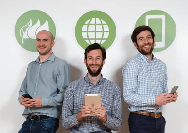 From left: Waracle technical director Mike Wharton, business development director David Romilly and ScottishPower head of digital Craig Paterson. Picture: Contributed
