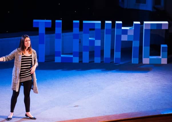 Hilary Roberts of Skyscanner speaks at the Turing Festival