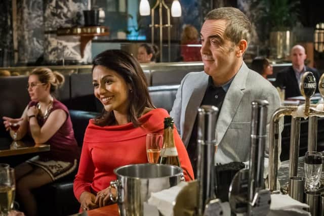 Karen David with James Nesbitt in the new series of Cold Feet. Picture: ITV