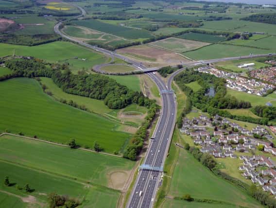 M9 looking north to junction 1a. Picture: Transport Scotland