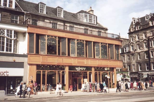 The former Wimpy restaurant on Princes Street in Edinburgh is now a branch of HSBC. Picture: TSPL