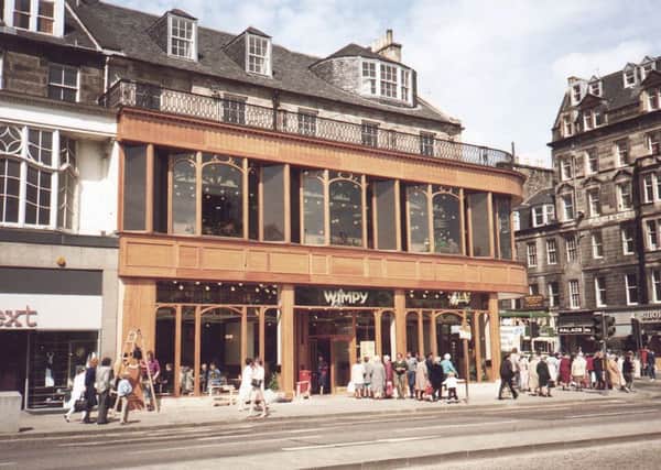 The former Wimpy restaurant on Princes Street in Edinburgh is now a branch of HSBC. Picture: TSPL