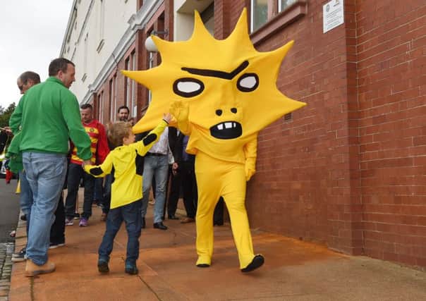 Craig Dunstable, a lifelong Jags fan from Maryhill, will step into the role as Partick Thistle mascot Kingsley. Picture: SNS