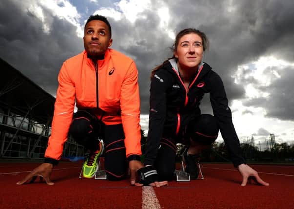 Libby Clegg and her guide Chris Clarke are in good shape for the Paralympics. Picture: Getty.