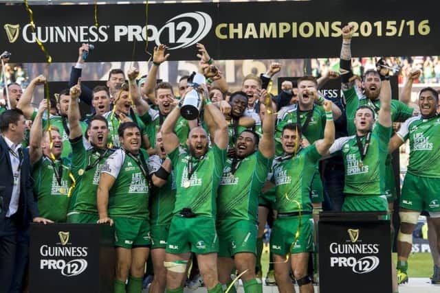 Connacht celebrate winning the Pro12 grand final against Leinster at BT Murrayfield. Picture: Gary Hutchison/SNS/SRU