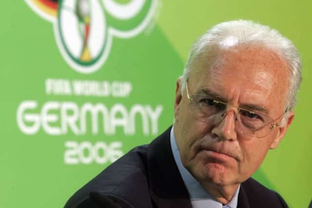 Franz Beckenbauer was president of the German World Cup organisation committee in 2006. Picture: AP/Markus Schreiber