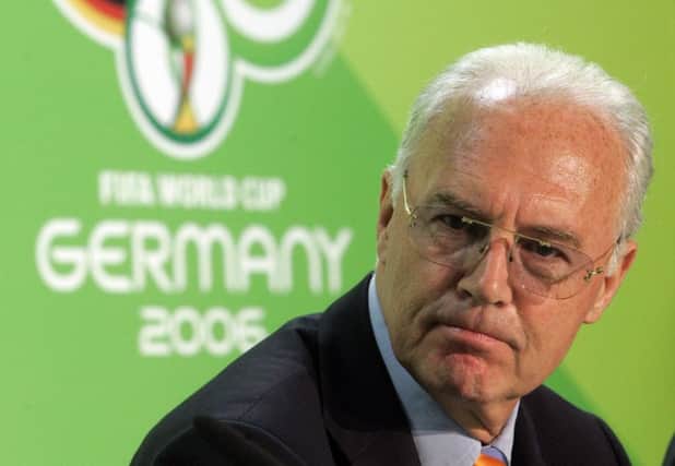 Franz Beckenbauer was president of the German World Cup organisation committee in 2006. Picture: AP/Markus Schreiber