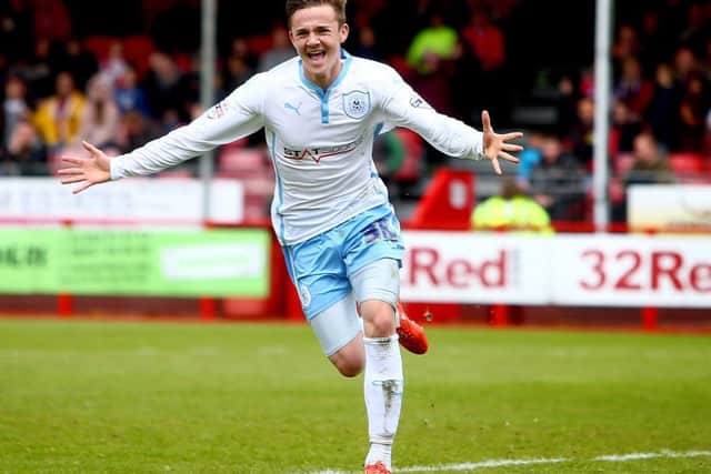 James Maddison celebrates scoring for Coventry and now aims to bring attacking flair to Aberdeen. Picture: Getty.