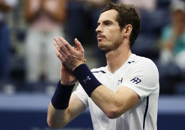 Andy Murray celebrates his victory over Marcel Granollers in the second round of US Open.  Picture: Al Bello/Getty Images